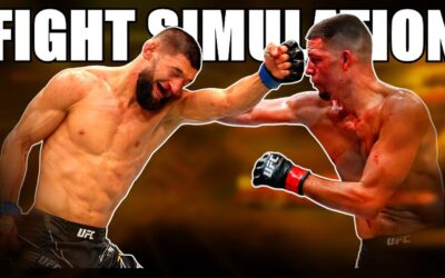 Khamzat Chimaev vs Nate Diaz – Fight Simulation!